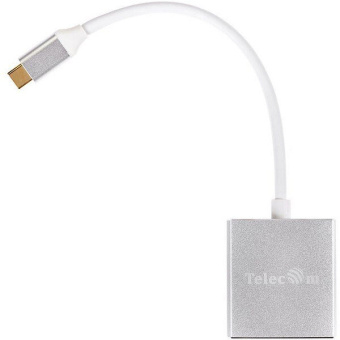 Кабель-переходник USB-C (m)  --  VGA (f), Telecom TUC030 0.10m