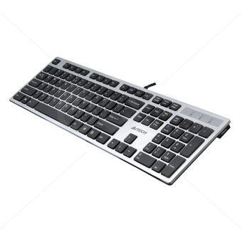 Клавиатура проводная A4Tech KV-300H USB-Hub Slim серый