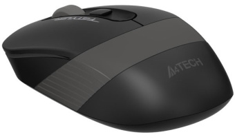 Мышь беспроводная A4Tech Fstyler FG10S 2000dpi бесшумная черный/серый