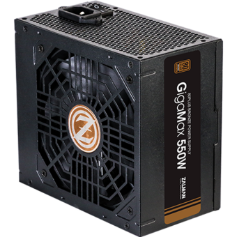 Блок питания 550W Zalman ZM550-GVII (120mm, 24+8pin, 2*8pin, 5*Sata, 3*IDE, 80 PLUS Bronze)