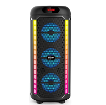 Аудиосистема Hyundai H-MC1221 15W FM USB BT SD/MMC черный