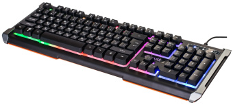 Клавиатура проводная Oklick 710G Black DEATH GAMER Rainbow Led Black