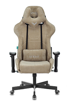 Кресло Zombie VIKING KNIGHT Fabric (ткань, мех. качания, крест. металл, до 150 кг) Песочный