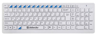 Комплект беспроводной (клавиатура+мышь) Defender Skyline 895 Wireless белый