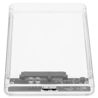 Внешний контейнер USB3.0 -> SATA 2.5", AgeStar 3UB2P4C, пластик, прозрачный