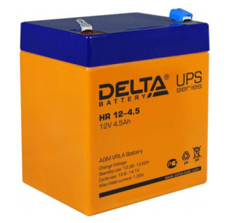 Аккумулятор для ИБП 12V,  4.5Ah, Delta HR 12-4.5