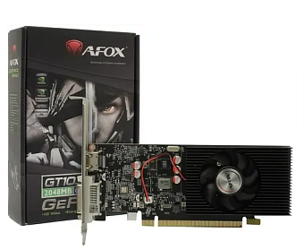 Видеокарта 2Gb AFOX AF1030-2048D5L5-V4 (GT1030) GDDR5 64bit DVI HDMI