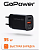 Сетевое зарядное устройство BLACK GOPOWER 1USB+1TYPE-C 35W QC3.0