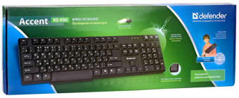 Клавиатура проводная Defender Accent SB-720 черный