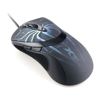 Мышь проводная A4Tech XL-747H 3600dpi Black-Blue