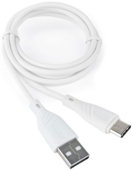 Кабель USB-A < - > USB-C, 1.0м, Cablexpert Classic 0.1, белый