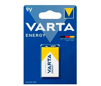 Элемент питания крона, 9V, 1шт, Varta Energy 6LR61 BL1 Alkaline (блистер)