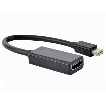 Кабель-переходник miniDP (m) < - > HDMI (f), 0.15м, 4K, Cablexpert, черный