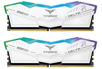 Модуль памяти DDR5 32Gb 7800MHz TEAMGROUP T-Force Delta RGB White (Kit of 2)