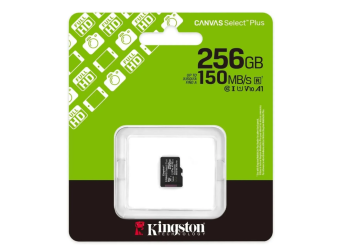 Карта памяти microSD 256Gb Kingston microSDHC Class 10 Canvas Select Plus V10