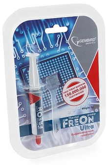 Термопаста Gembird FreOn Ultra GF-21-5 для радиаторов, 5 г, шприц
