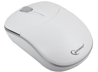 Комплект беспроводной (клавиатура+мышь) Gembird KBS-7001 Wireless (ножничный (бесшумный) механизм, красная кириллица, до 10м) белый