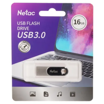 Флешка 16Gb Netac U278 USB3.0 металлическая матовая