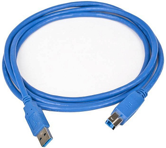 Кабель USB3.0 Am < - > Bm  1.8м, Cablexpert, экран, синий