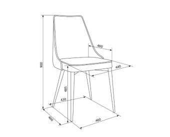Кресло Бюрократ CH-K4_2 комплект 2шт т.серый Holland 18 металл черный на ножках
