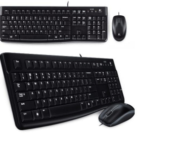 Комплект проводной (клавиатура+мышь) Logitech MK120 Desktop USB черный