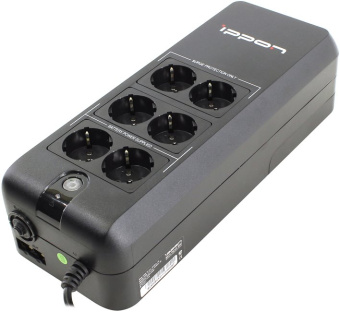 ИБП Ippon Back Verso 600 300Вт 600ВА черный