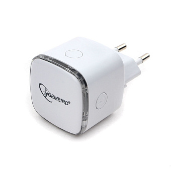 Ретранслятор Wi-Fi сигнала Gembird WNP-RP-004 2.4 ГГц, 300 Мбит, белый