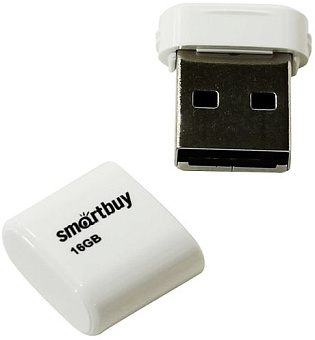 Флешка 16Gb SmartBuy Lara USB White