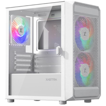 Корпус XASTRA A303M FRGB mATX белый