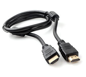 Кабель соединительный HDMI (m) < - > HDMI (m)  1.0м, ver 2.0, Cablexpert, ферритовые кольца, черный