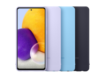 Чехол для смартфона Samsung Galaxy A72 - Silicone Cover черный