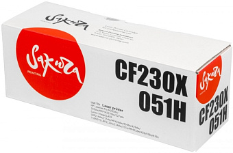 Картридж лазерный Sakura  SACF230X/051H (CF230X) (051H) для HP и Canon, черный