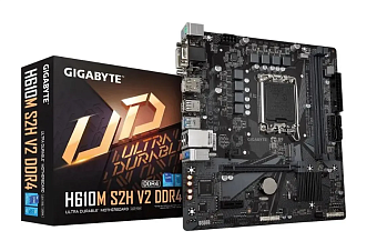 Материнская плата Socket-1700 Gigabyte H610M S2H V2 (H610) 2*DDR5 VGA HDMI DP mATX