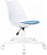 Кресло Бюрократ CH-W333 (ткань, без мех. качания, крест. пластик, до 100 кг) Голубой