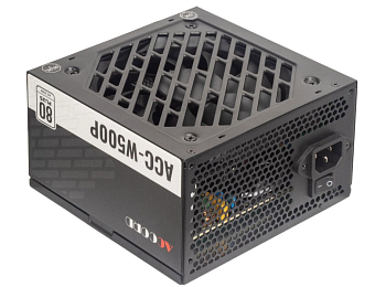 Блок питания 500W Accord ACC-W500P 80 PLUS WHITE 120mm, черный
