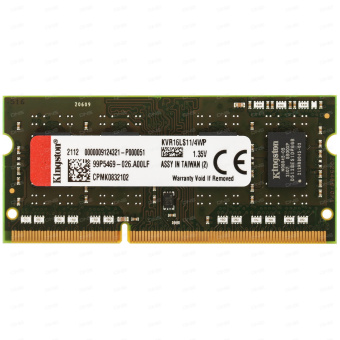Модуль памяти SODIMM DDR3 4096Mb PC-12800 1600MHz Kingston 1.35v