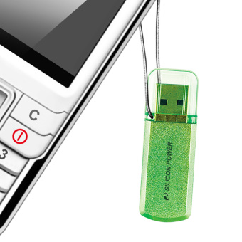 Флешка .32Gb Silicon Power Helios 101 USB зеленый