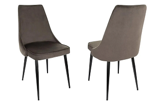 Кресло Бюрократ CH-K4_2 комплект 2шт коричневый Holland 74 металл черный на ножках