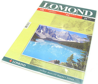 Бумага Lomond [A4] глянцевая, 130гр/м2, 25л