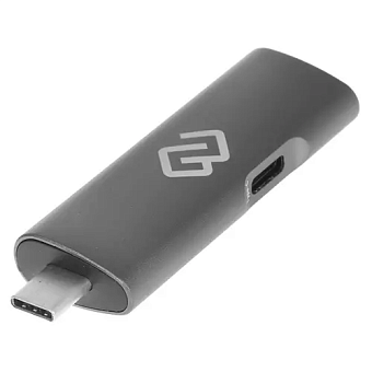 Внешний картридер USB-C Digma CR-СU2522-G, серый