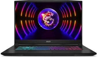 Ноутбук MSI Katana 17 B2RVEK-1617XRU Core 7 240H/16G/1Tb SSD/RTX4050-6G/17.3"FHD/DOS/Black (черный)