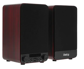 Акустическая система Dialog Jazz AJ-13 BROWN (30W, 2.0, 2*15W, Bluetooth, USB+microSD) коричневый