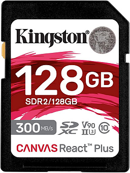 Карта памяти SD 128Gb Kingston SDHC UHS-I Class U3 V90