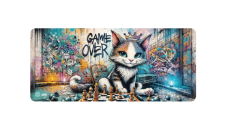 Коврик для мыши CACTUS [CS-MP-COR01XXL] 900x400x4мм, Game Over