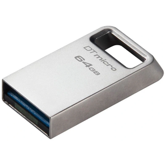 Флешка 64Gb Kingston DataTraveler Micro USB3.0, серебристый