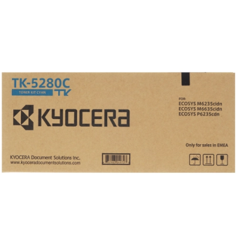 Картридж лазерный Kyocera TK-5280С для Ecosys P6235cdn/M6235cidn/M6635cidn, 11000 стр., синий