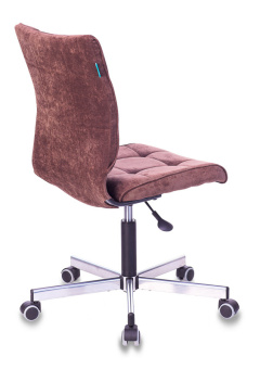 Кресло Бюрократ CH-330M (ткань, без мех. качания, крест. металл, до 120 кг) Темно-коричневый