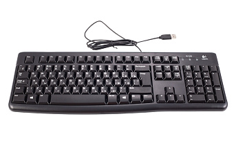 Клавиатура проводная Logitech K120 USB черный