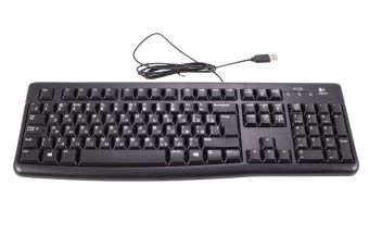 Клавиатура проводная Logitech K120 USB черный