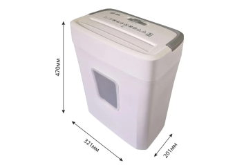 Уничтожитель бумаги Cactus CS-SH-C5 секр.P-4, фрагменты 10лист. 21лтр. белый